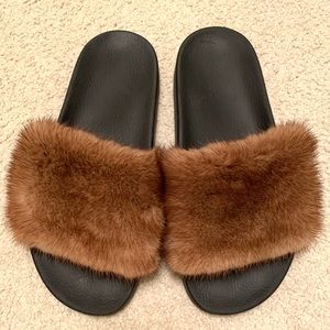 Givenchy mink slides